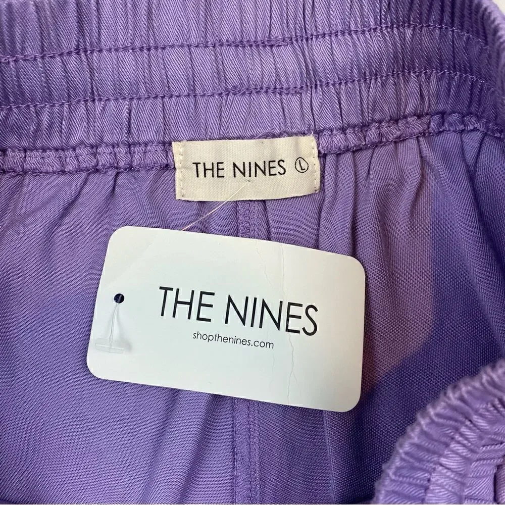 The Nines Drawstring Shorts Lavender Large NWT